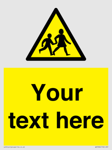 Custom Warning children Sign